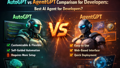 AutoGPT vs AgentGPT comparison for developers
