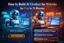 how to build AI chatbot for website free