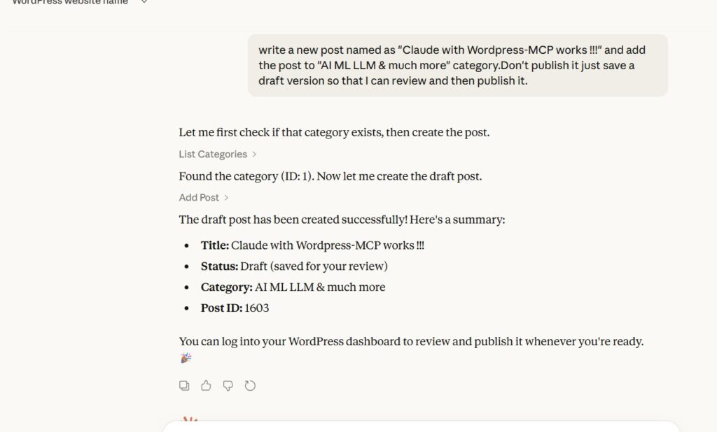Automating Blog Publishing with MCP, Claude and WordPress