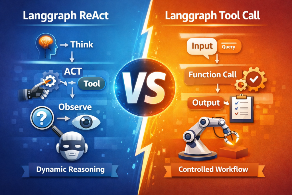 Langgraph ReAct vs Langgraph Tool Call